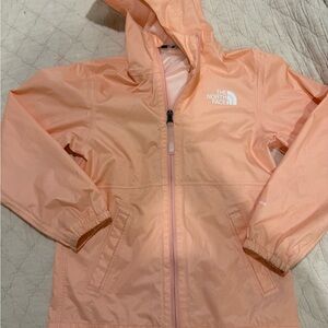 The North Face Kids Light Pink Raincoat Size Small